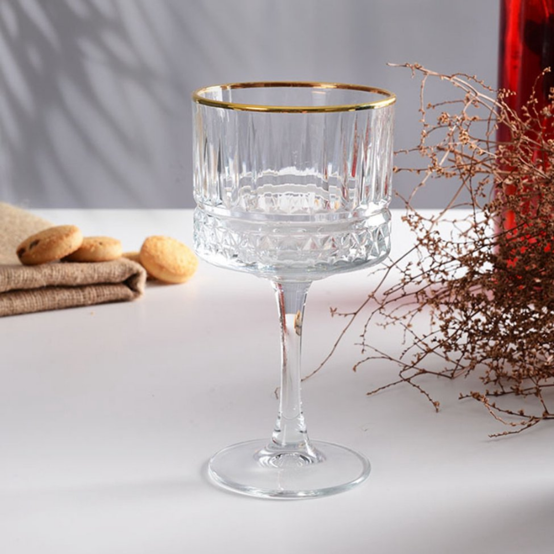 Pasabahce Elysia GOLD Cocktailglazen – Set van 4 Luxe Glazen – 500 ml