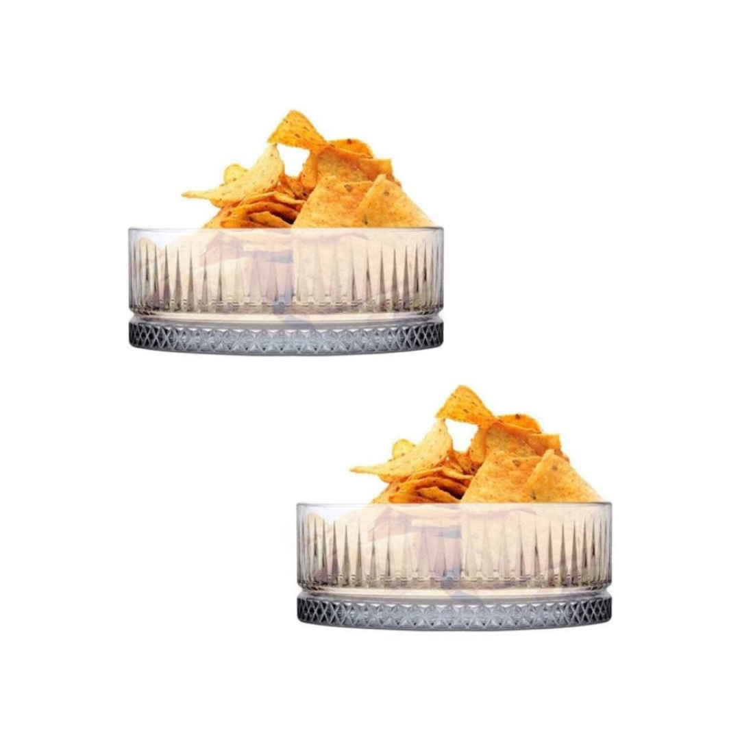 Paşabahçe Elysia – Glazen Snackkommen Set van 2 – 510ml