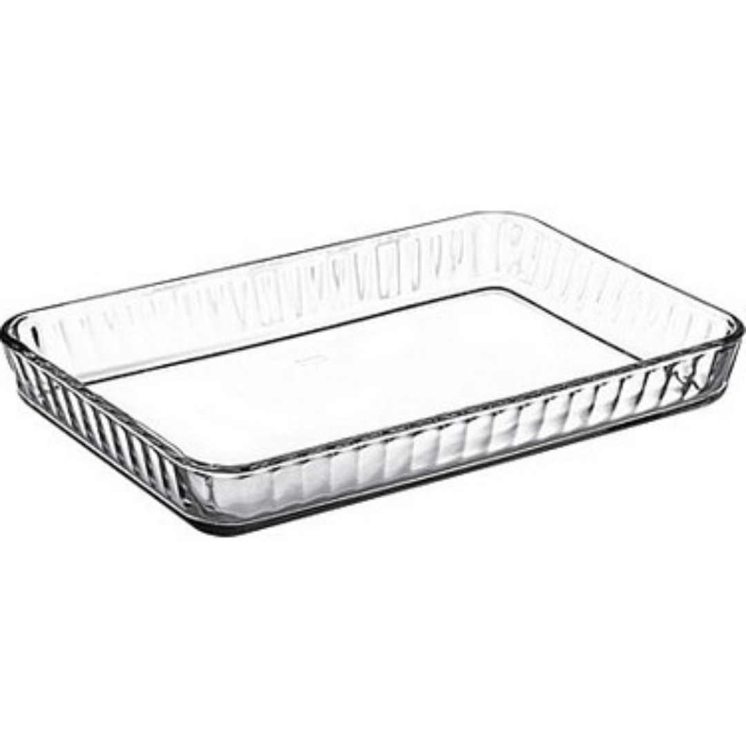 Pasabahce Borcam – Rechthoekige Ovenschaal – Glas - Isiya Dayanikli Firin Tepsi
