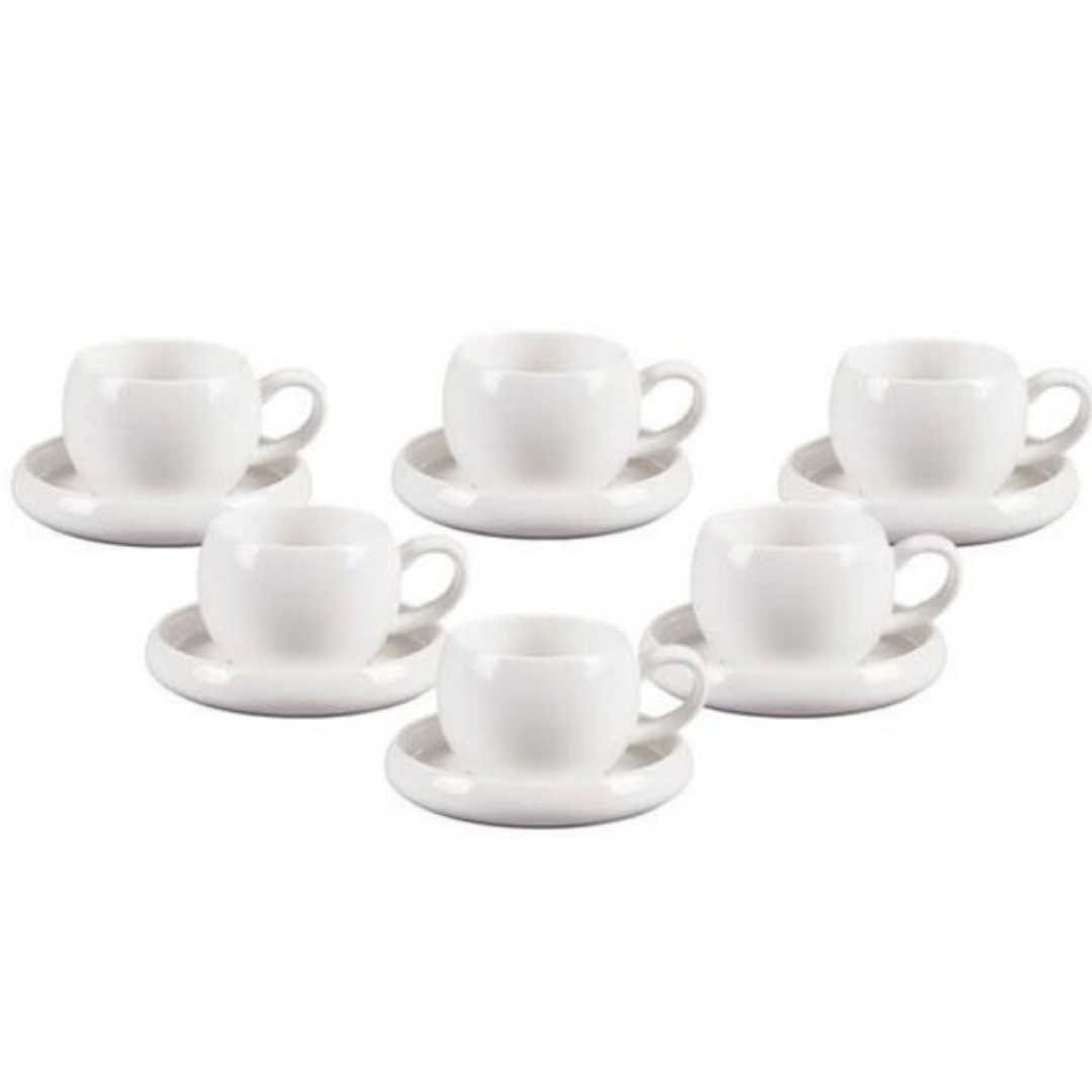 Bavary Chubby Espresso Kopjes – Set van 6 | 120 ml