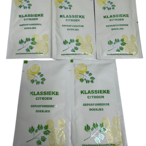 Homestar Limon Kolonyalı Reinigingsdoekjes – 150 Stuks – Met Citroenextract – 80% Alcohol – Fris & Hygiënisch