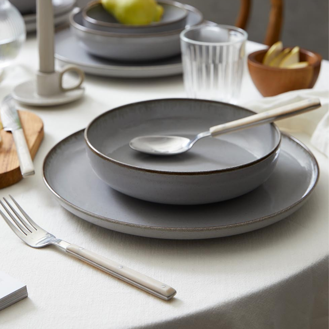 Homestar – Serviesset – 25 delig | 6-Persoons + Salade kom – Grijs