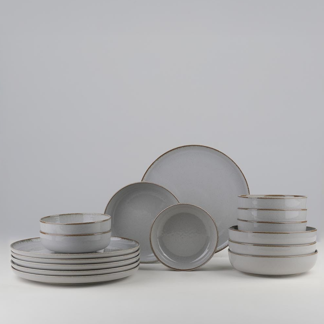 Homestar – Serviesset – 25 delig | 6-Persoons + Salade kom – Grijs
