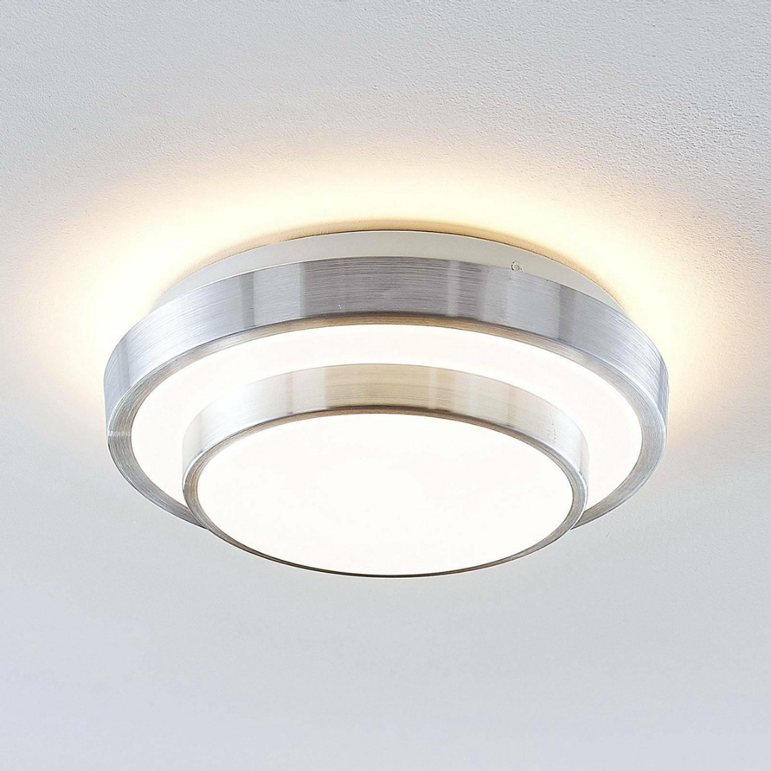 LED Plafondlamp Rond – 30 cm – 3000K – 400 Lumen – Aluminium & Wit