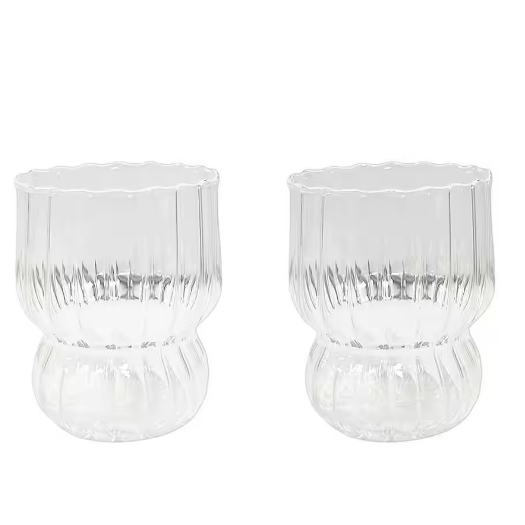 Latte macchiato glazen - Set van 2 – 300 ml – Hittebestendige Drinkglazen