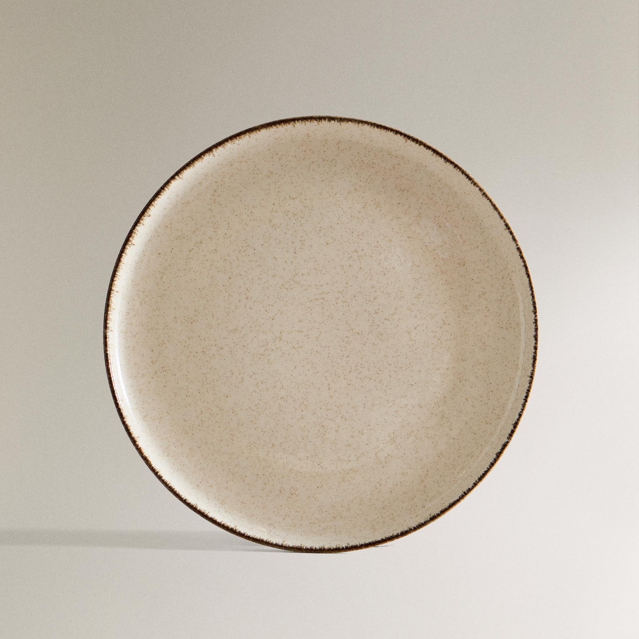 Beige Aardewerk Dinerbord – Ø27 cm