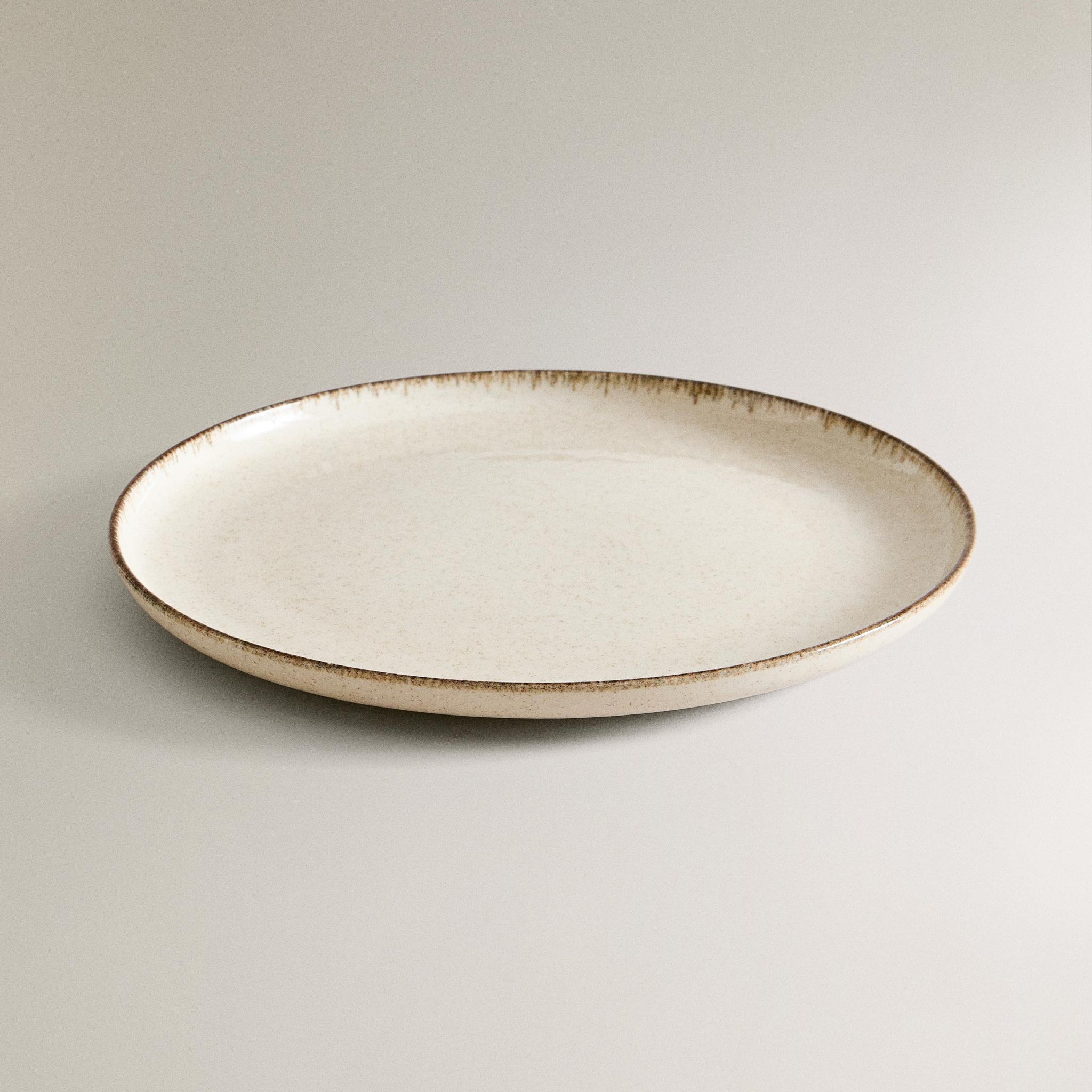 Beige Aardewerk Dinerbord – Ø27 cm