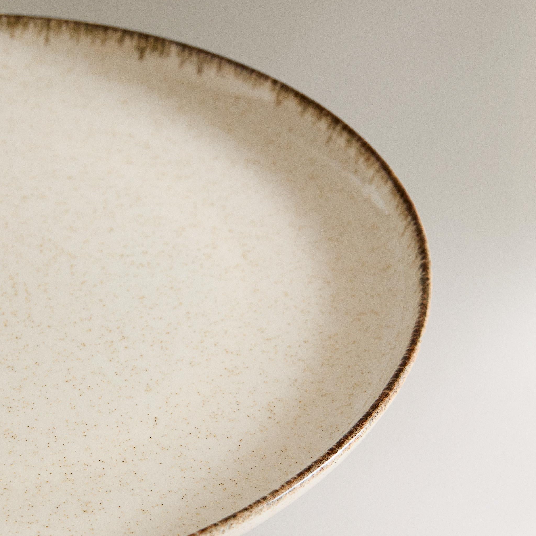 Beige Aardewerk Dinerbord – Ø27 cm