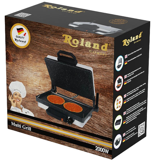 Roland Exclusive Multi Grill – RVS | 3-in-1 Grill & Tosti-apparaat