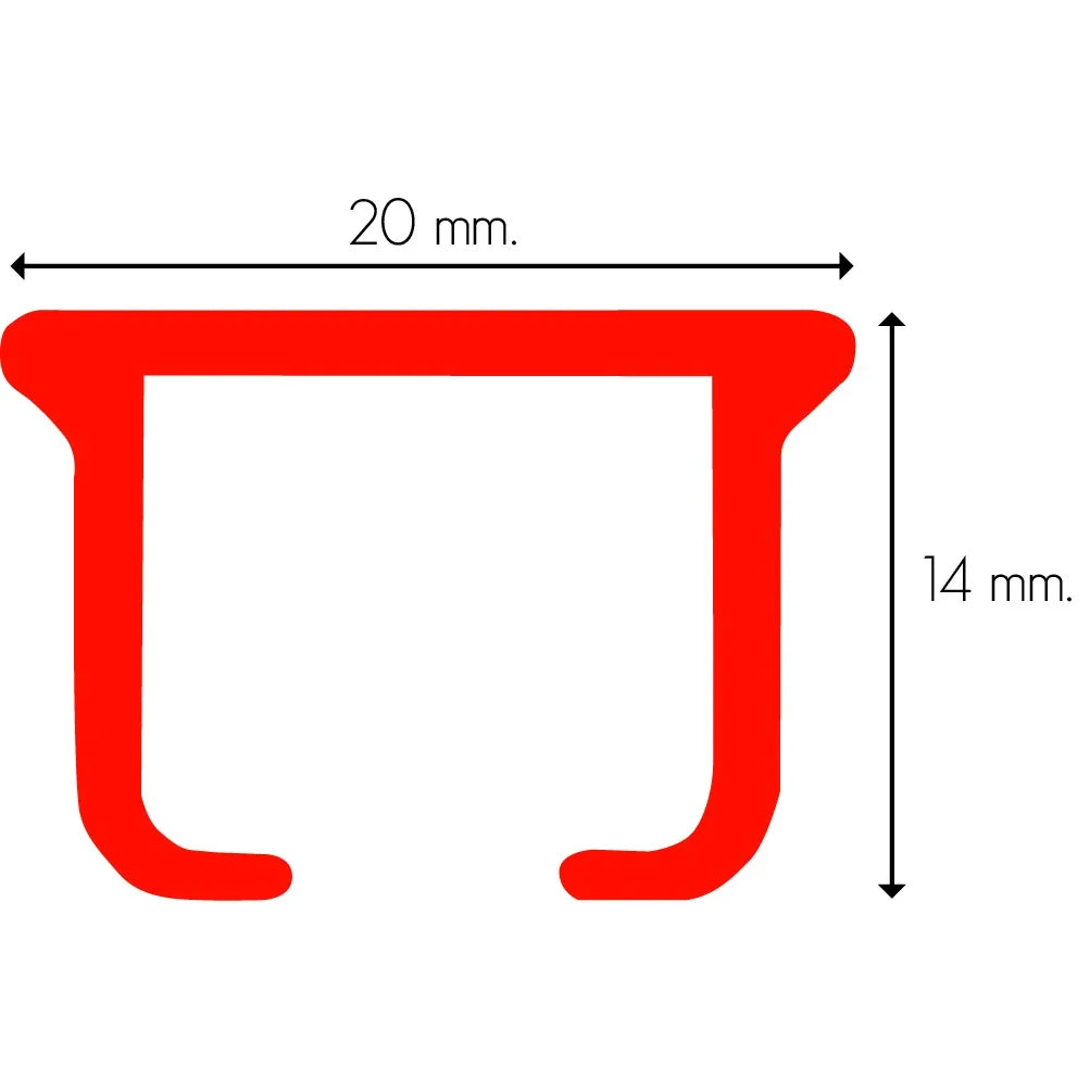 RR basic gordijnrail wit