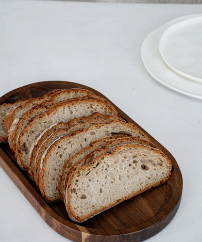 Acacia Lumo Ovaal Dienblad – 34 x 20 cm – Massief Acaciahout