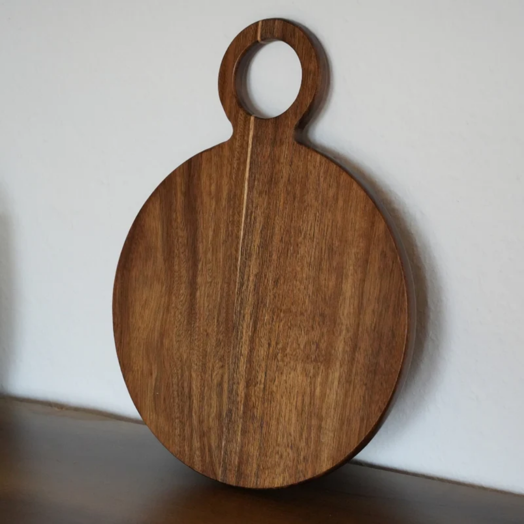 Acacia Houten Serveerplank - Rond Design