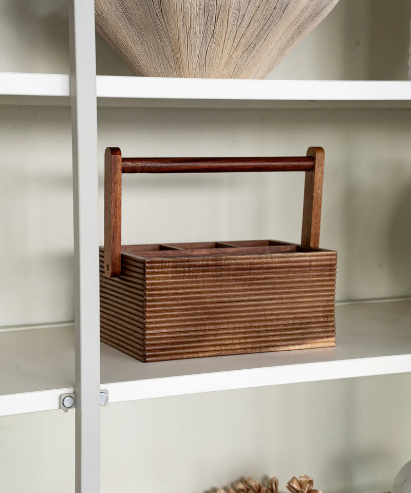 Acacia Stripe Organizer – 27x16,5x23,5 cm