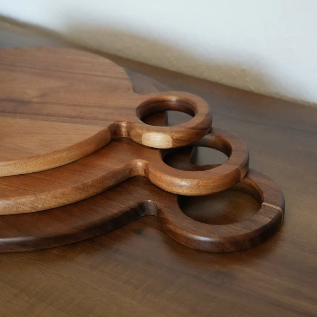 Acacia Houten Serveerplank - Rond Design