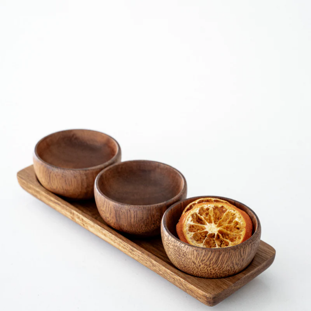 Acacia Bedum Mini Bowl Set