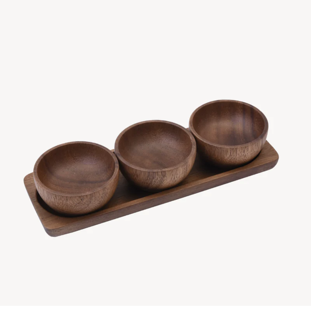 Acacia Bedum Mini Bowl Set