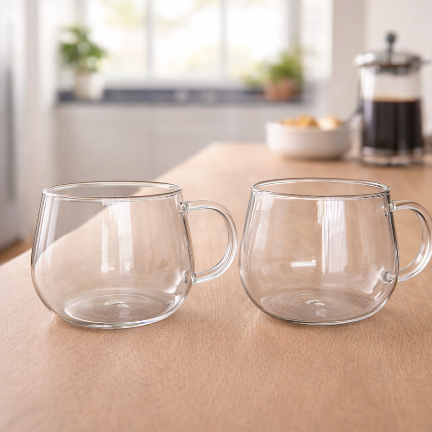 Glazen Thee- en Koffieglazen Set van 2 – 300ml