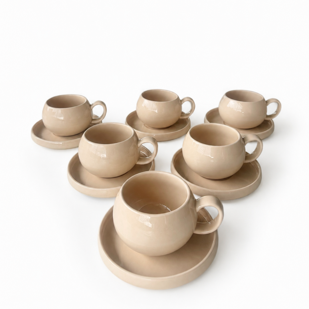 Koffie- en Theeservies Set 12-Delig – 250ML