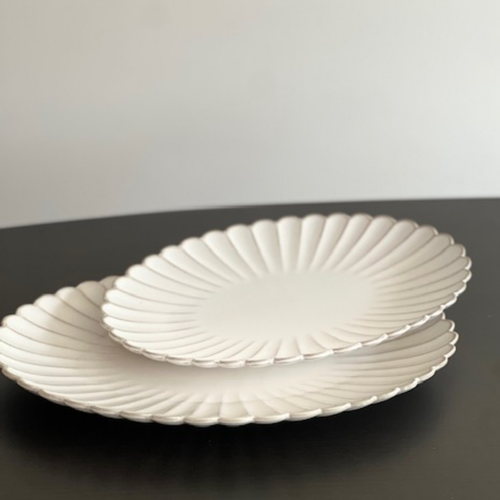 Bloomy Ovale Serveerschalen – Set van 2 – 36 x 26 cm & 31 x 21 cm