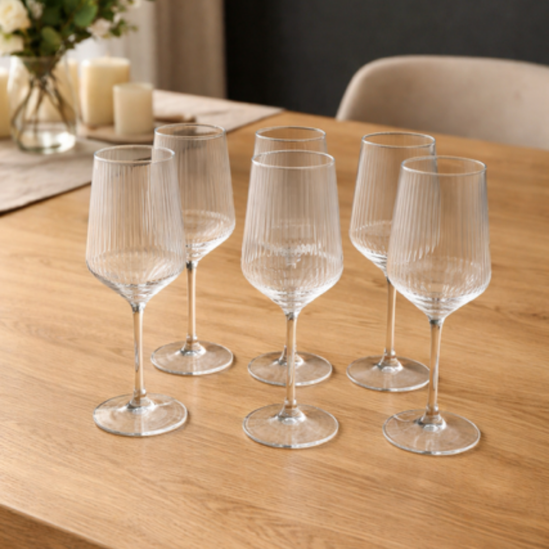 Luxe Wijnglazen Set van 6 – 450 ml