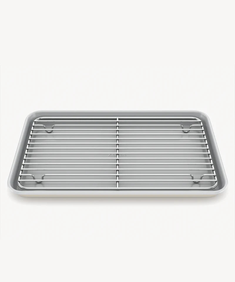 Bakplaat met Afkoelrooster – Beige – 39,5 x 26,8 cm