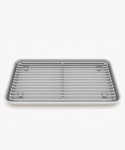 Bakplaat met Afkoelrooster – Beige – 39,5 x 26,8 cm