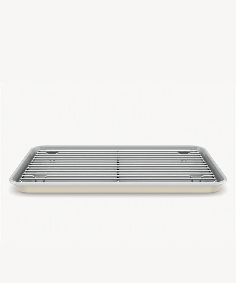 Bakplaat met Afkoelrooster – Beige – 39,5 x 26,8 cm