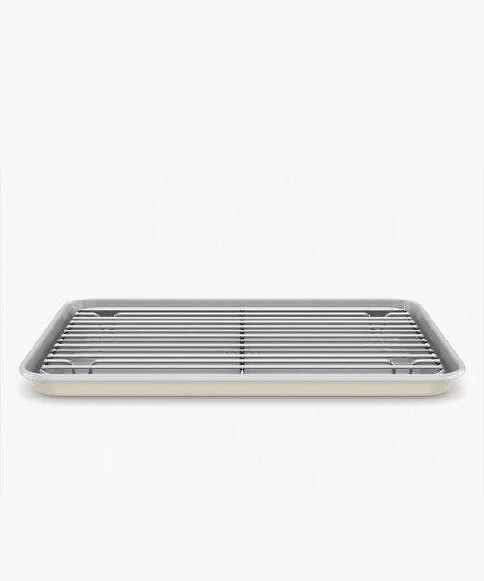 Bakplaat met Afkoelrooster – Beige – 39,5 x 26,8 cm