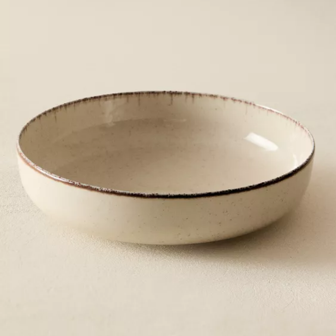 Beige Aardewerk diepe borden – Ø20 cm