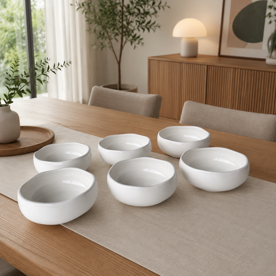 Keramische Kommetjes-set van 6- 11cm