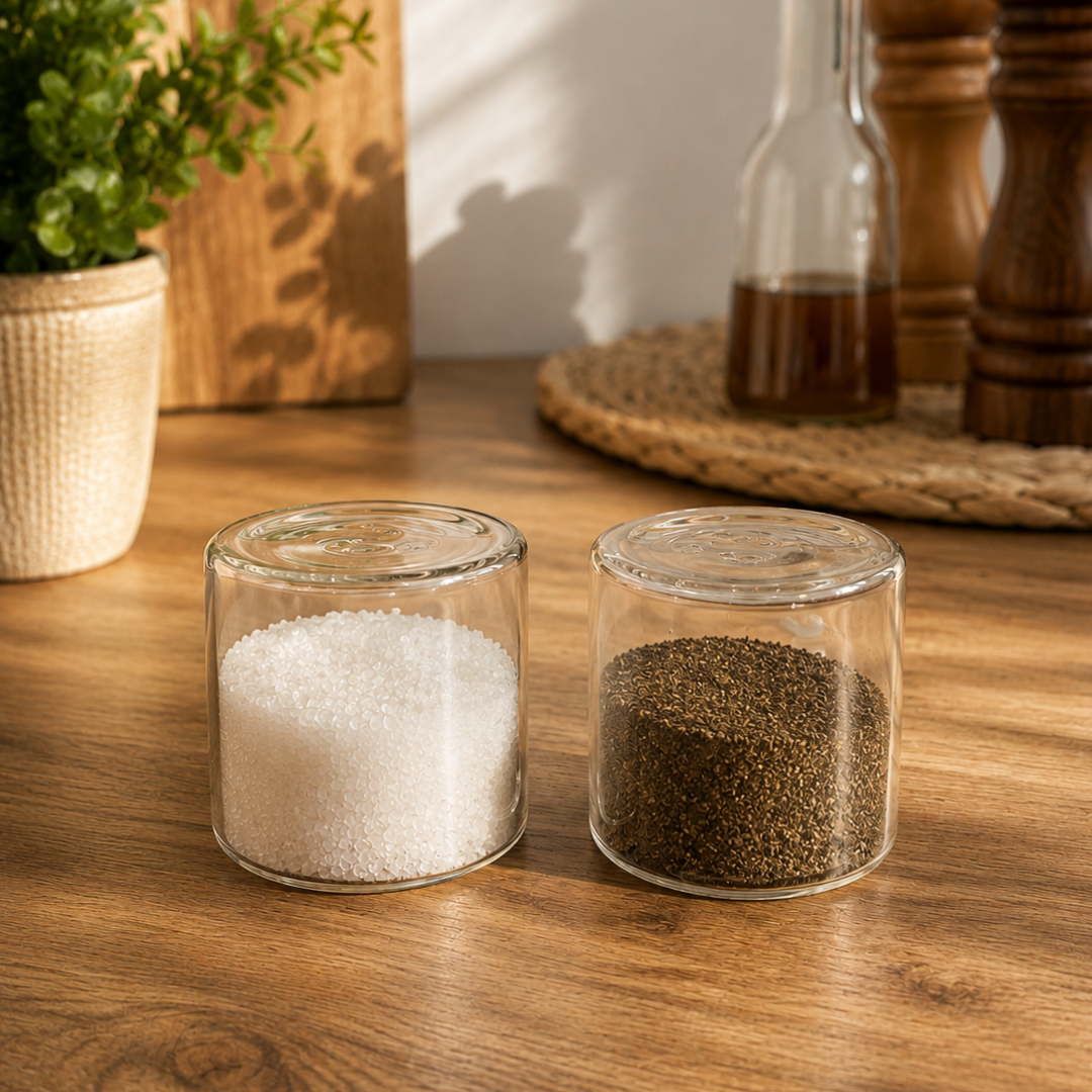 Zout- en Peperset-5,8 x 6,3 CM – Glazen