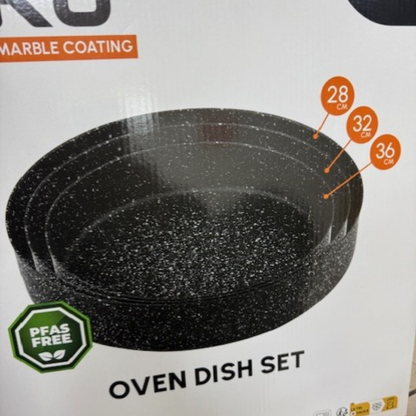 Biko Ovenschalen Set van 3 – 28 / 32 / 36 cm