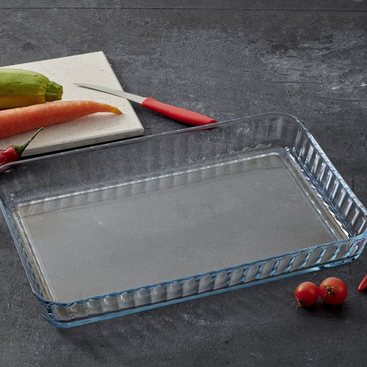 Pasabahce Borcam – Rechthoekige Ovenschaal – Glas - Isiya Dayanikli Firin Tepsi