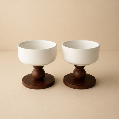 Bowls met Voet-IJs- & Snack-Set van 2