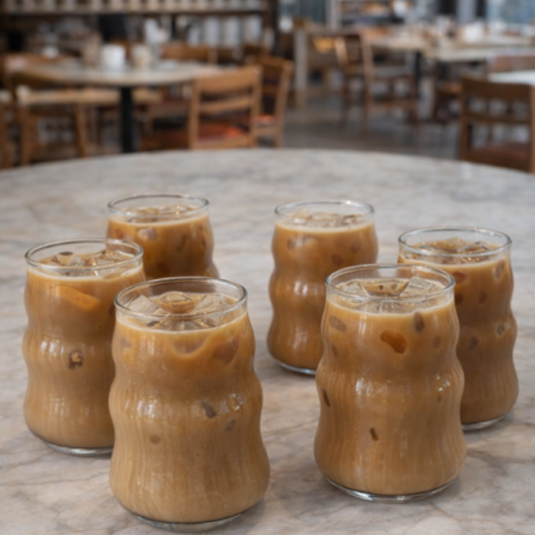 Golvend Design-Drinkglazen-Set van 6 Glazen-500ml