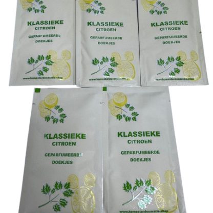 Homestar Limon Kolonyalı Reinigingsdoekjes – 150 Stuks – Met Citroenextract – 80% Alcohol – Fris & Hygiënisch