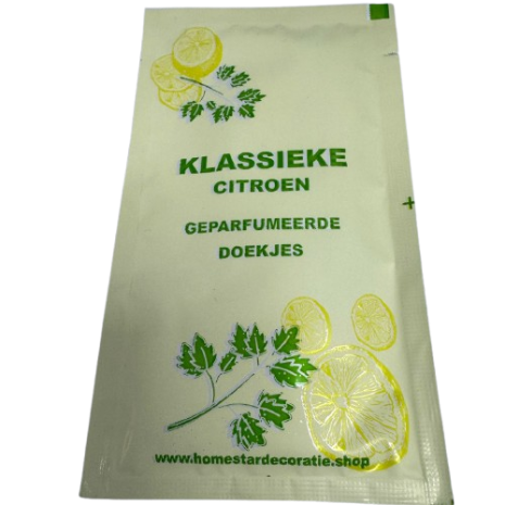 Homestar Limon Kolonyalı Reinigingsdoekjes – 150 Stuks – Met Citroenextract – 80% Alcohol – Fris & Hygiënisch