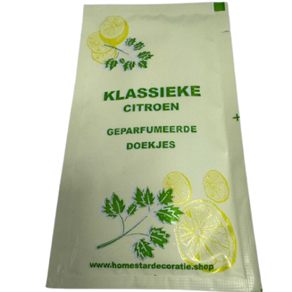 Homestar Limon Kolonyalı Reinigingsdoekjes – 150 Stuks – Met Citroenextract – 80% Alcohol – Fris & Hygiënisch