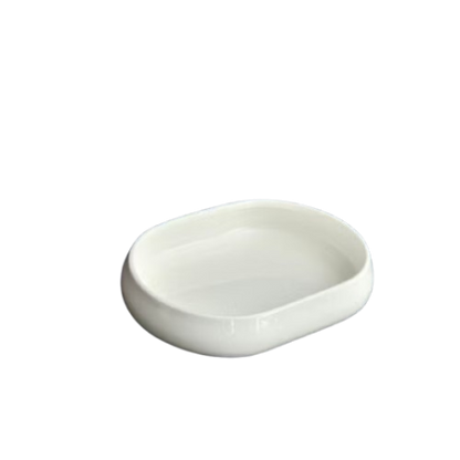 Chubby Serveerschalen Wit – Set van 3 Ovale Tapasschalen 17×13 cm