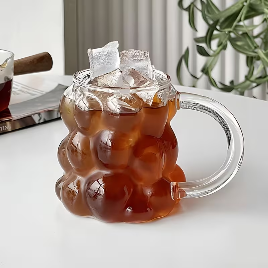 Druivenglazen mokken met oor - Set van 2