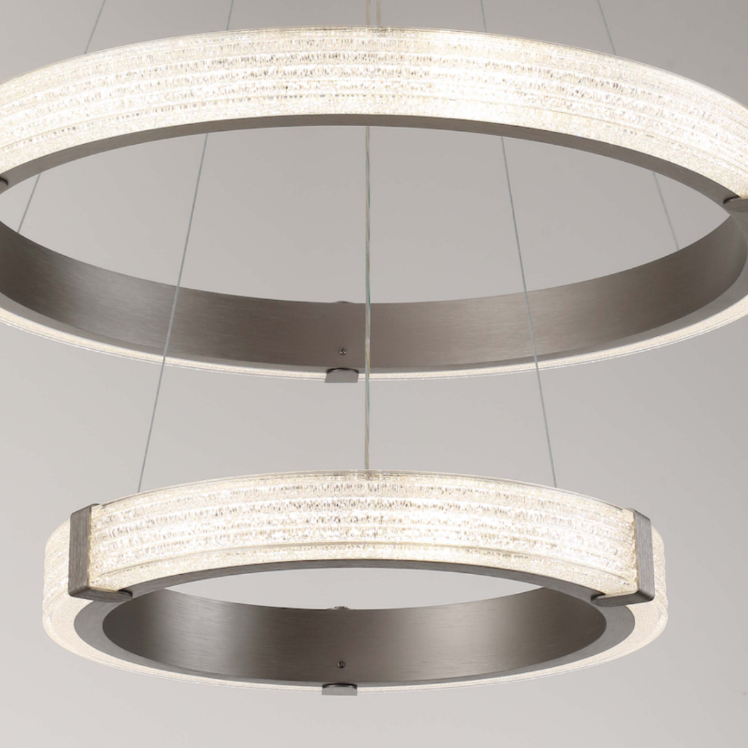 Moderne  LED Ring Hanglamp Ø40+60+80 cm – Moderne Design Hanglamp – Gun Grey