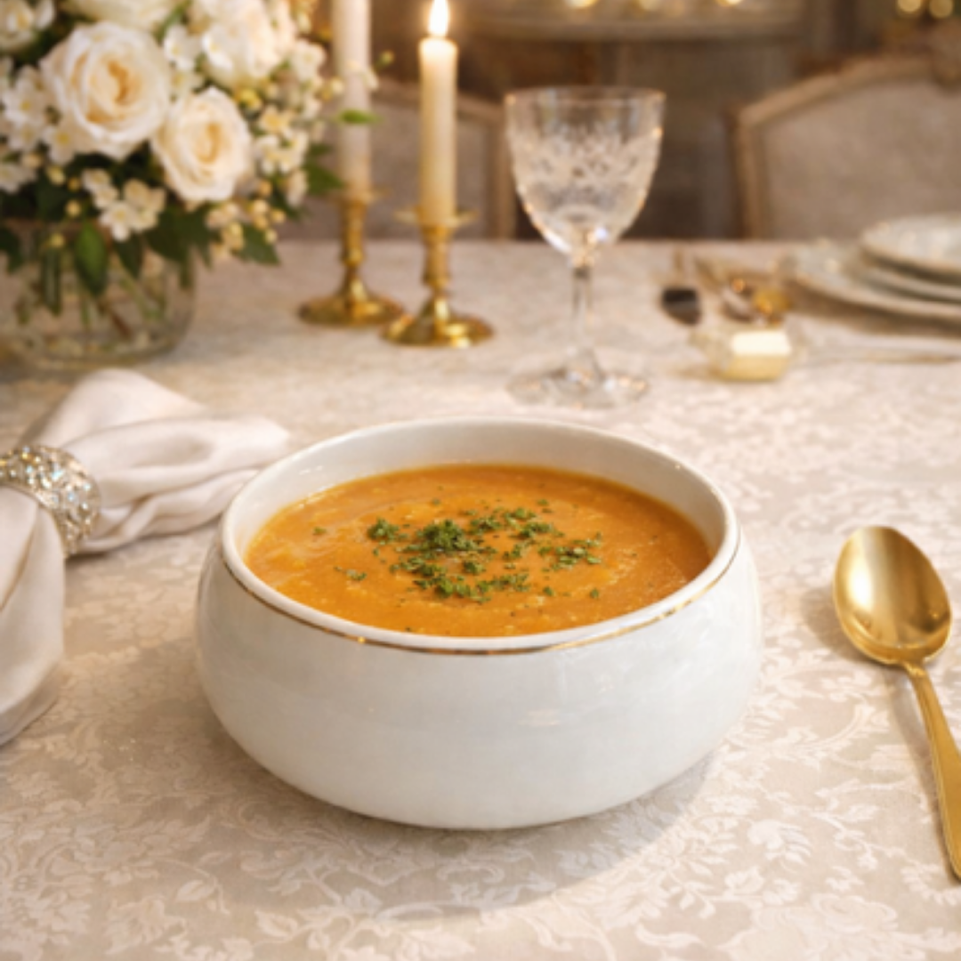 Soepkom met Gouden Rand-set van 6-Ø12 cm