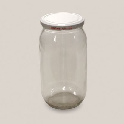 Konserve Kavanozu / Glazen Bewaarpot 1 Liter / met deksel 24 stuks