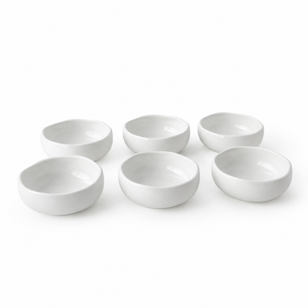Keramische Kommetjes-set van 6- 11cm