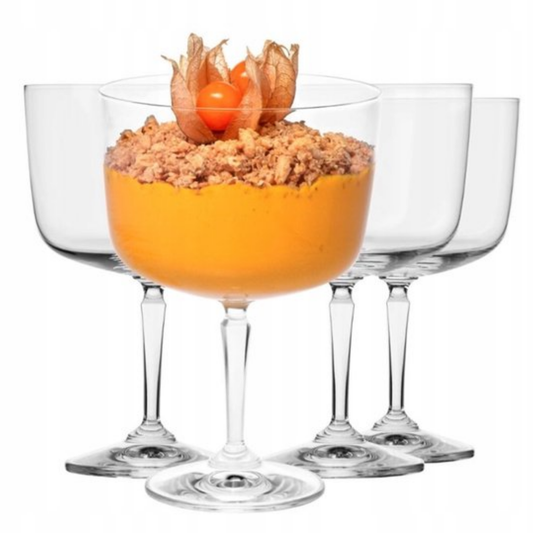 Krosno-Coupeglazen voor IJs & Desserts – Set van 4 – 570 ml