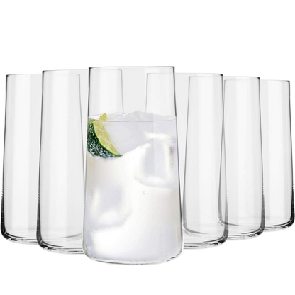 Krosno waterglazen longdrinkglazen drinkglazen | Set van 6 | 540 ML