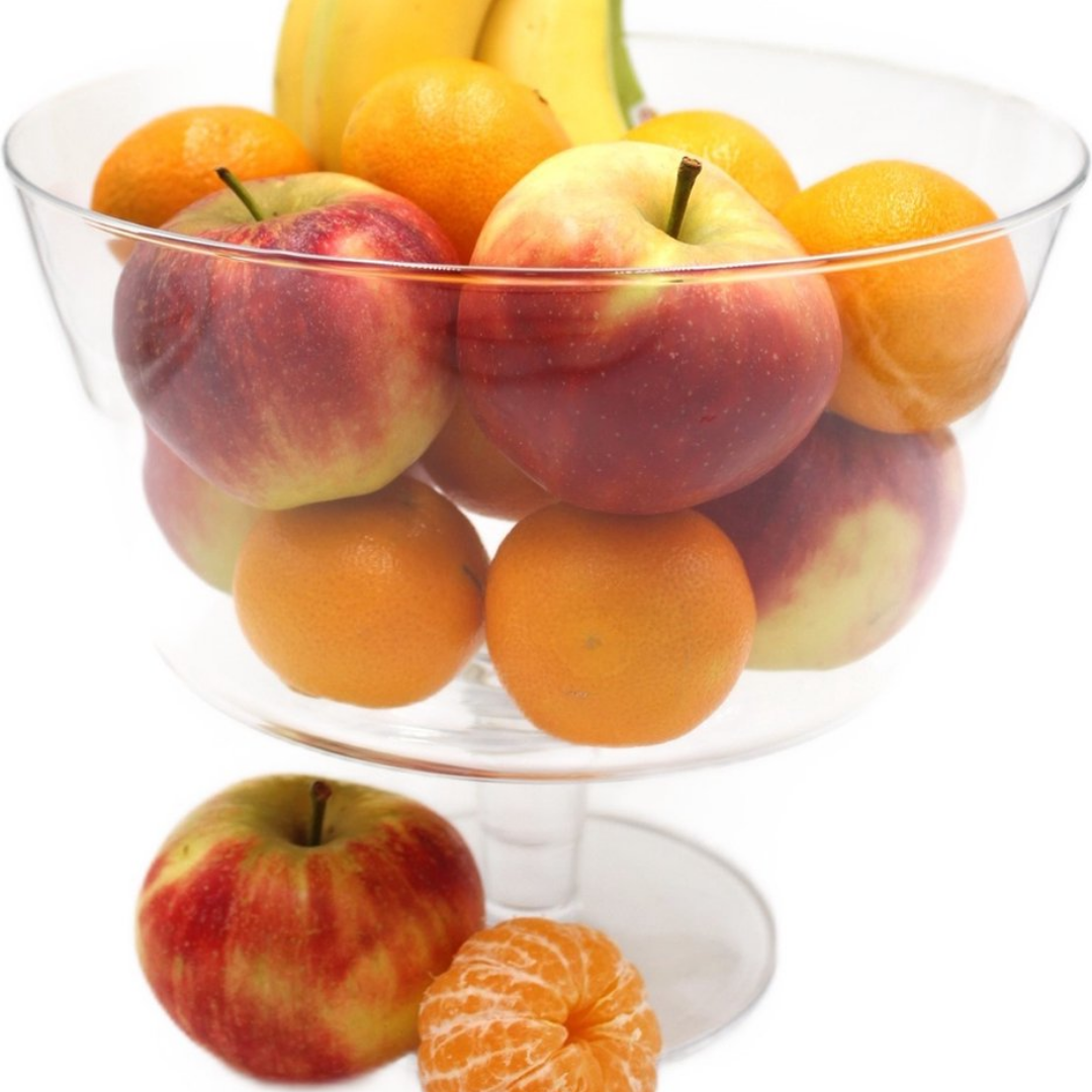 Krosno Avant Garde Glazen Schaal op Voet Fruitschaal Trifle Schaall 24 cm