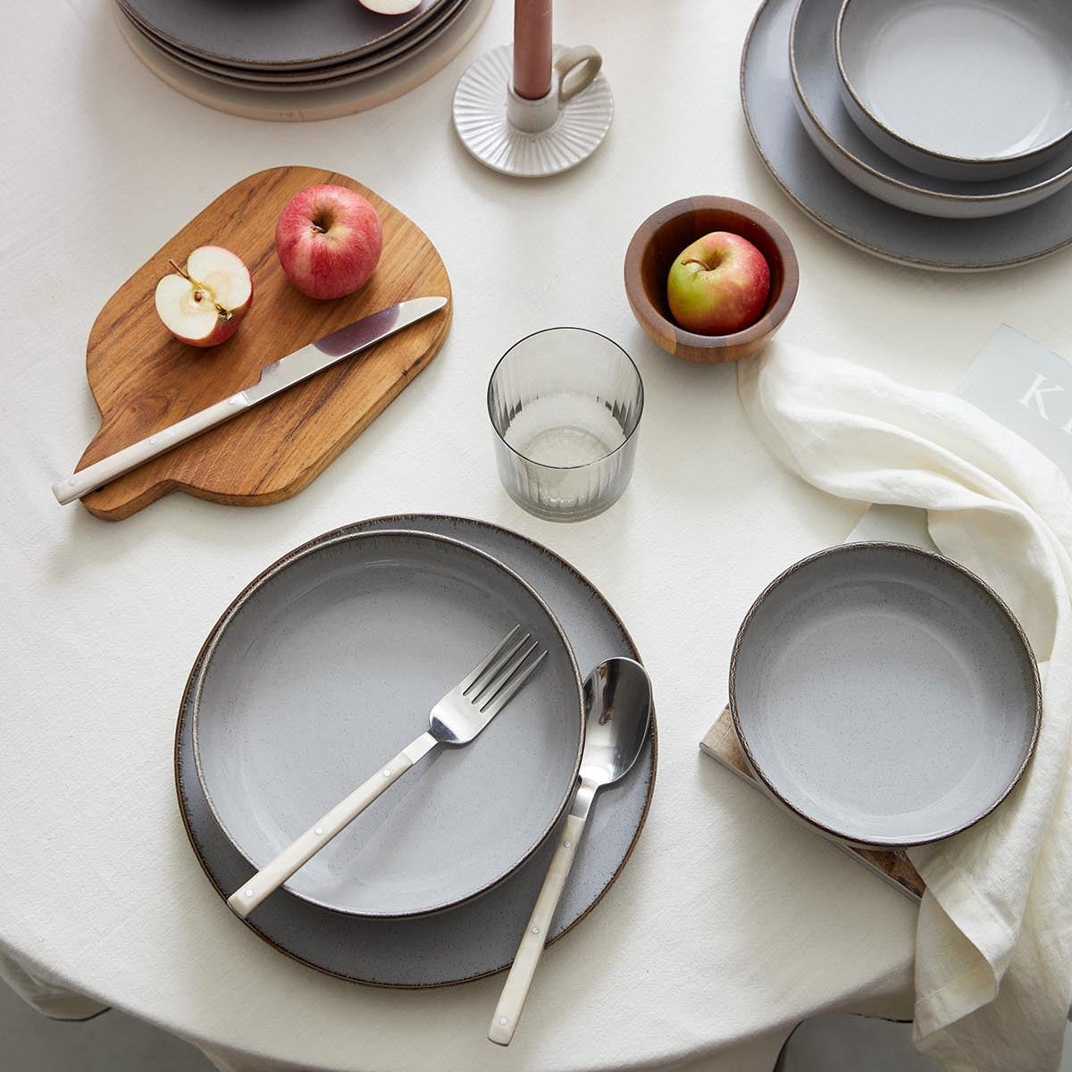 Homestar – Serviesset – 25 delig | 6-Persoons + Salade kom – Grijs