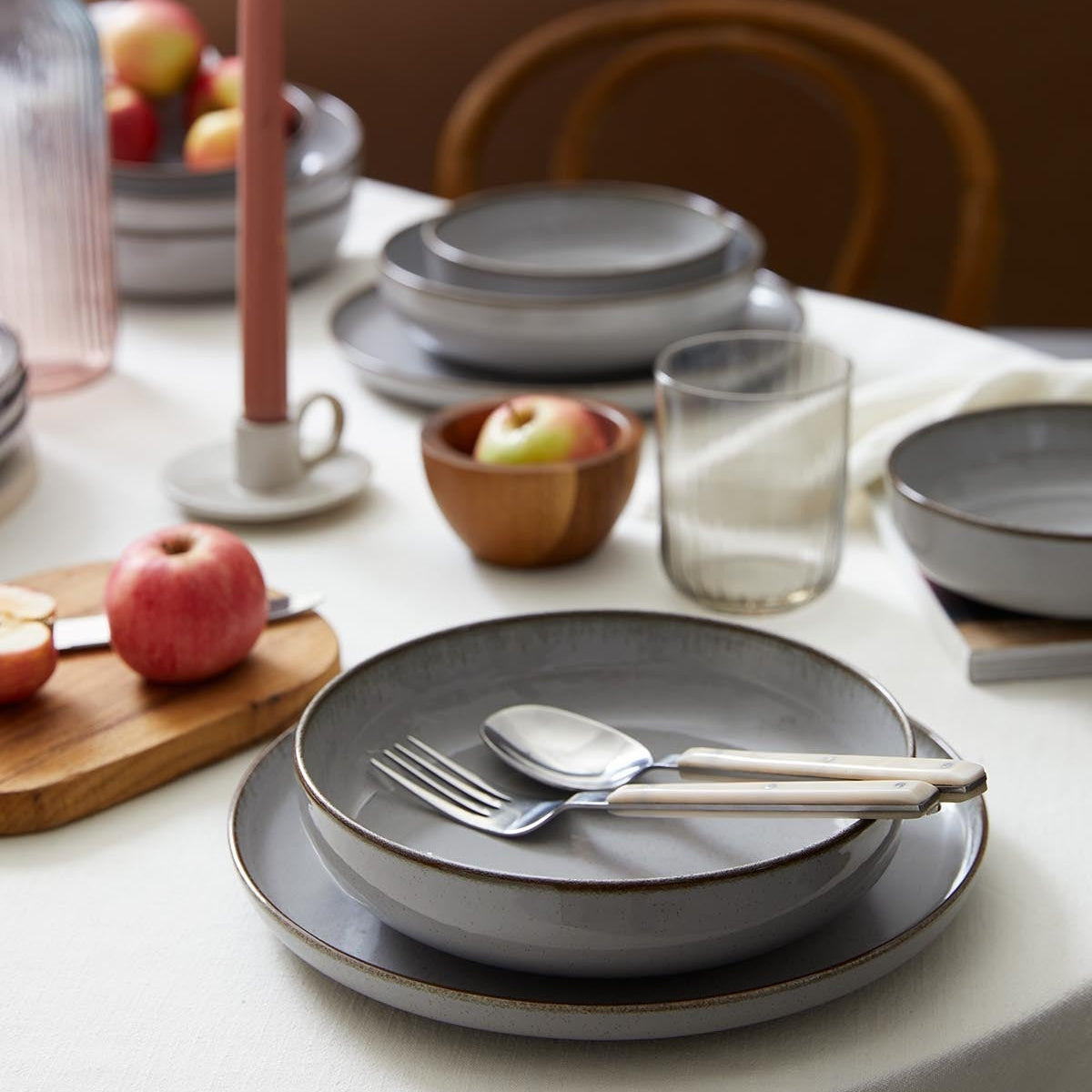 Homestar – Serviesset – 25 delig | 6-Persoons + Salade kom – Grijs