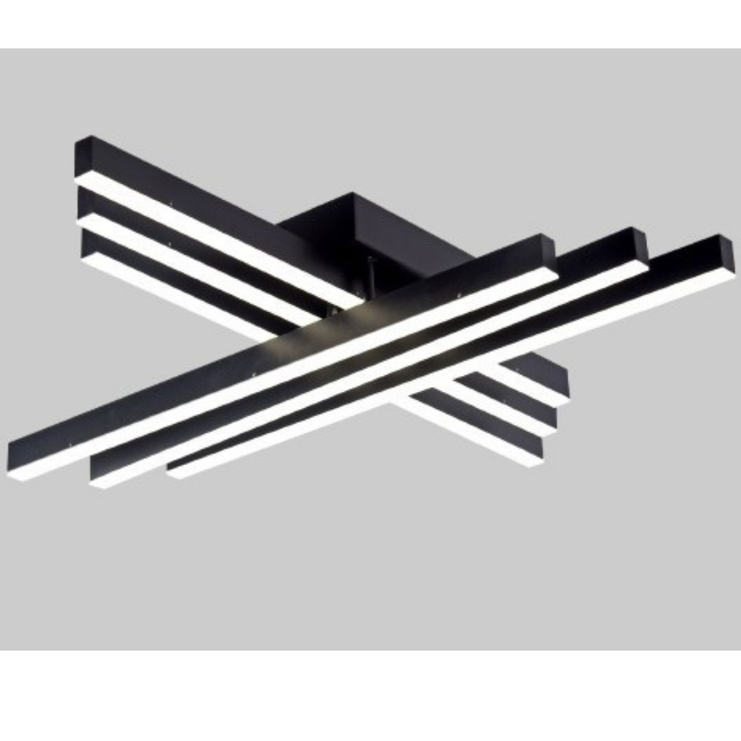 Gamma Canri Plafondlamp – Mat Zwart (RAL 9005) – Ø90 cm